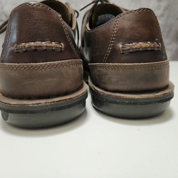 Timberland Mens Coltin Low Dark Brown Leather Shoes 8.5 - Picture 8 of 16